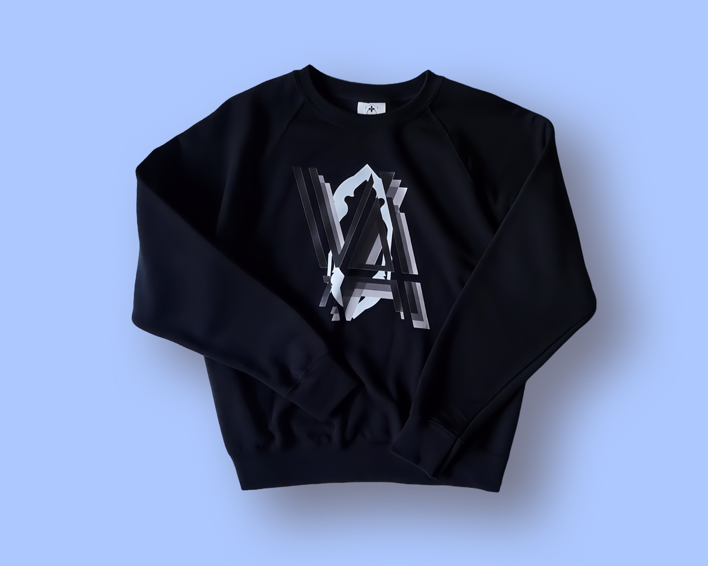 Sweatshirt in VAALLAN Lock Monogram Front Classic Print