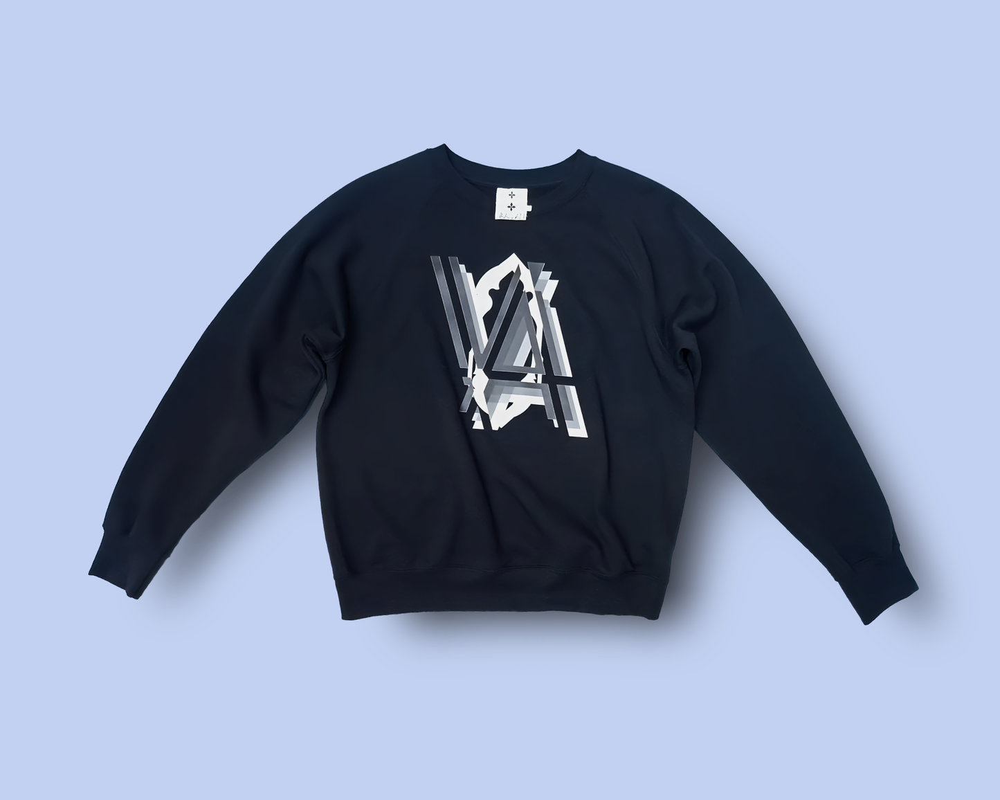 Sweatshirt in VAALLAN Lock Monogram Front Classic Print