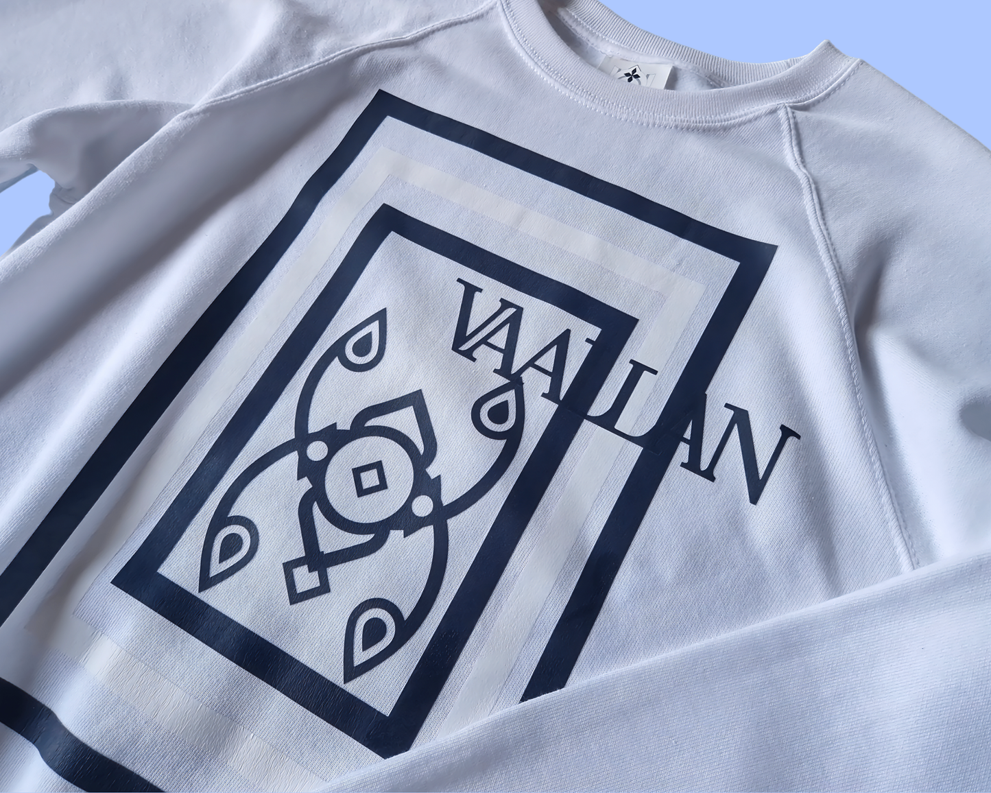 VAALLAN Monogram Print Sweatshirt