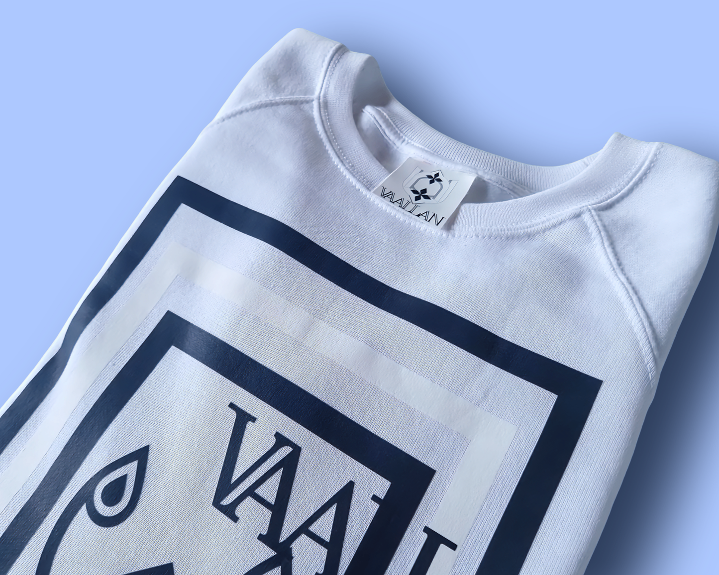 VAALLAN Monogram Print Sweatshirt