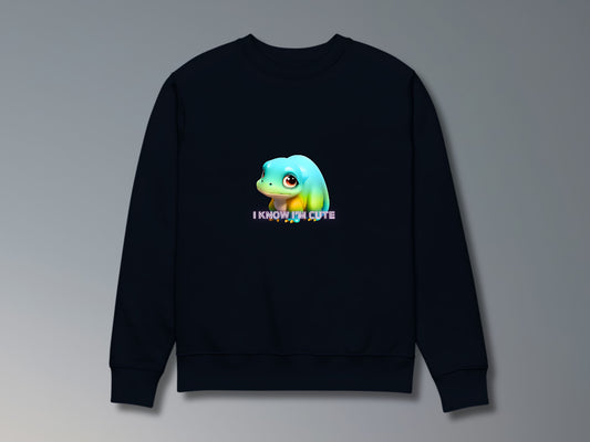 VAALLAN Exclusive Design Sweatshirt With Baby Dinosaur And The Print I KNOW I'M CUTE